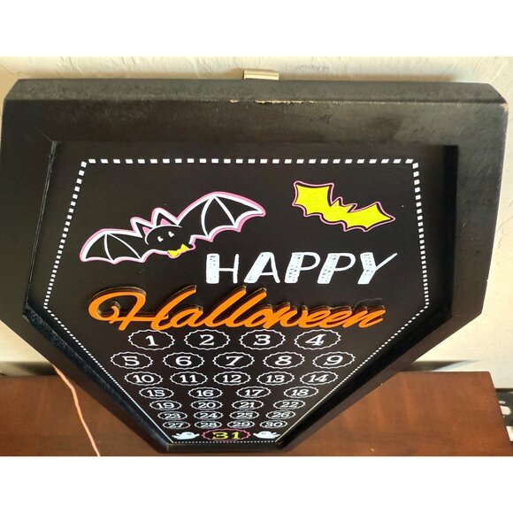 Ashland Halloween Countdown Calendar Coffin Shaped Wall Decor 22.5” Tall - Picture 9 of 12